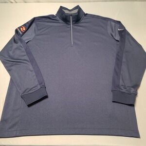 Nike Quarter Zip Pullover Mens XL Navy Blue E3LOCAL Embroidered Performance Top